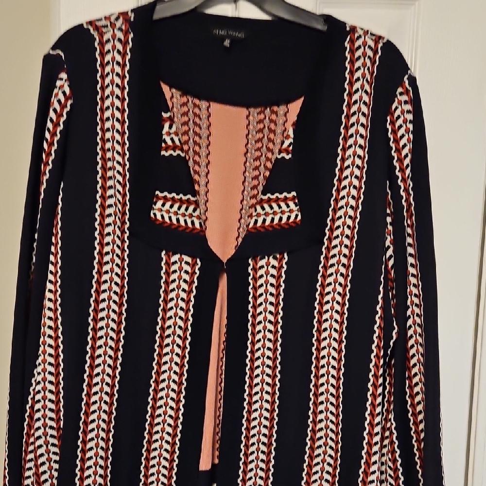 Ming Wang Deep Blue Knit Top